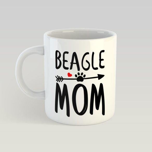 Beagle mom tappanccsal bögre