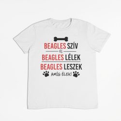 Beagles szív és beagles lélek férfi póló