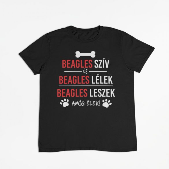Beagles szív és beagles lélek férfi póló