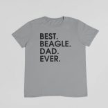 Best beagle dad ever férfi póló