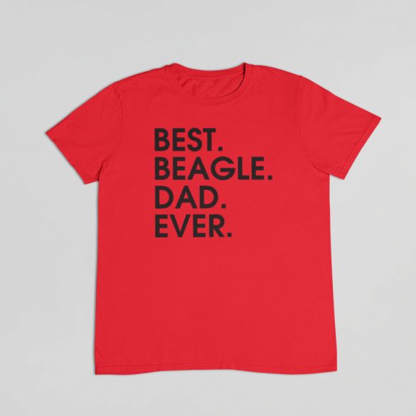 Best beagle dad ever férfi póló