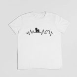 Bichon heartbeat férfi póló