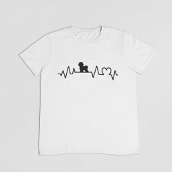 Bichon heartbeat férfi póló