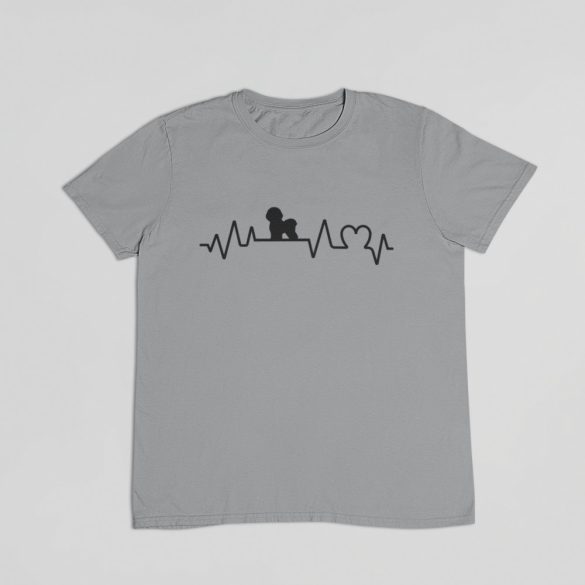 Bichon heartbeat férfi póló