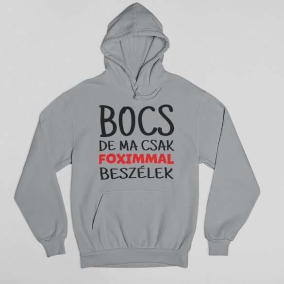 Bocs de ma csak a foximmal beszélek pulóver