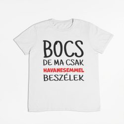 Bocs de ma csak a havanesemmel beszélek férfi póló