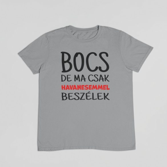 Bocs de ma csak a havanesemmel beszélek férfi póló