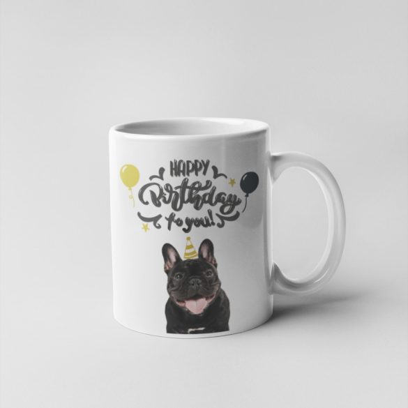 Bulldog Happy Birthday to you! bögre