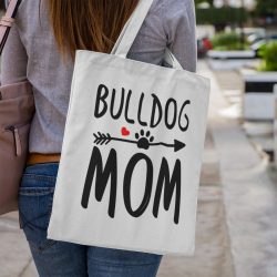 Bulldog mom vászontáska
