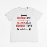 Bulldogos szív és bulldogos lélek férfi póló