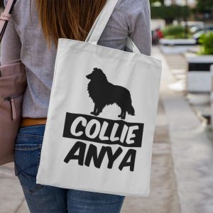 Collie anya vászontáska