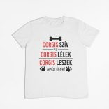 Corgis szív és corgis lélek férfi póló