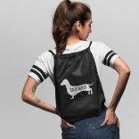 Dachshund sziluett tornazsák