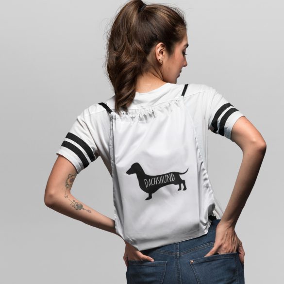 Dachshund sziluett tornazsák