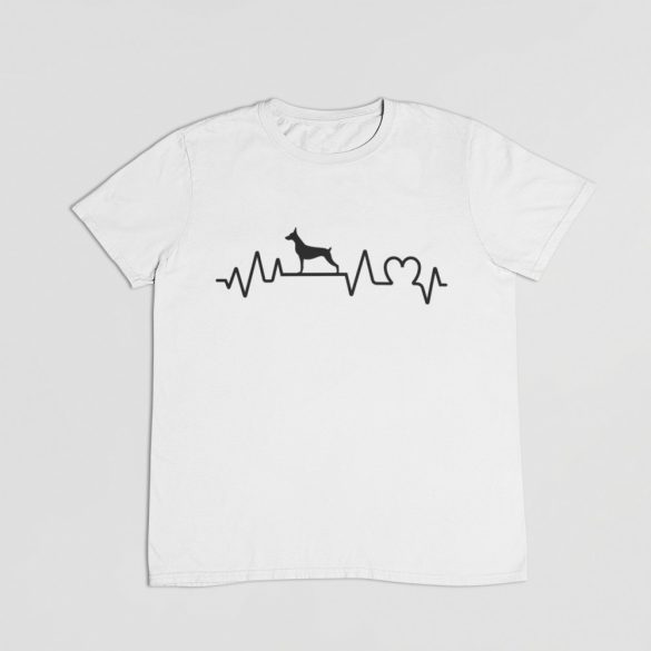 Dobermann heartbeat férfi póló