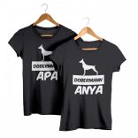 Dobermann páros póló (Dobermann anya & Dobermann apa)