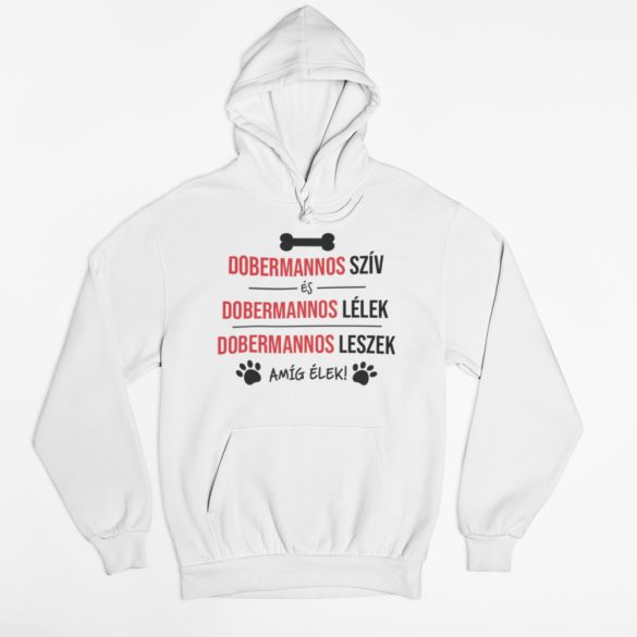 Dobermannos szív és dobermannos lélek pulóver