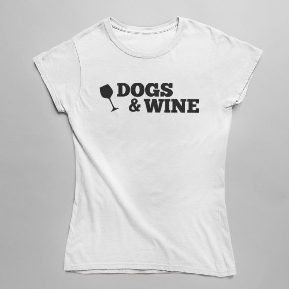 Dogs&Wine (v2) női póló
