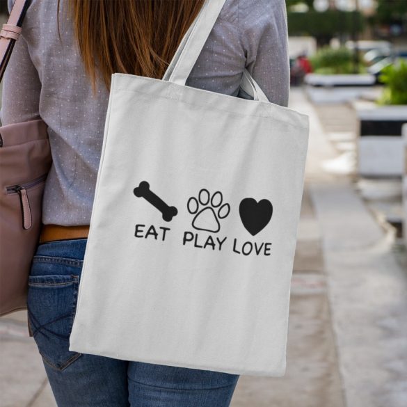 Eat, play, love vászontáska
