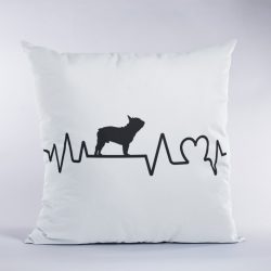 Francia bulldog heartbeat párna