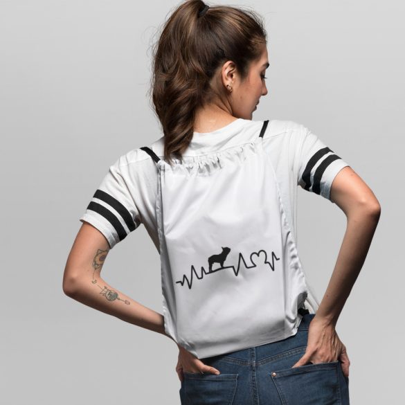 Francia bulldog heartbeat tornazsák