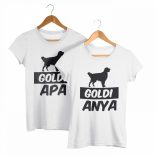 Golden retriever páros póló (Goldi anya & Goldi apa)
