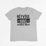 Hétvége, kávé, kutya férfi póló