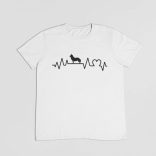 Husky heartbeat férfi póló