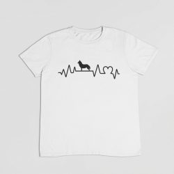 Husky heartbeat férfi póló
