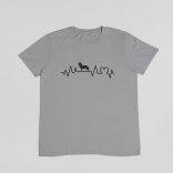 Husky heartbeat férfi póló