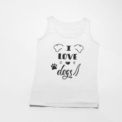 I love dogs (fülekkel) férfi atléta