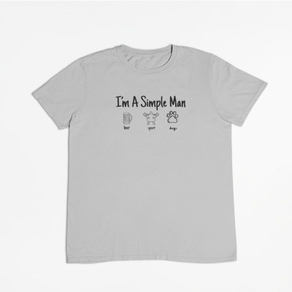 I'm A Simple Man férfi póló