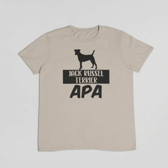Jack russel terrier apa férfi póló