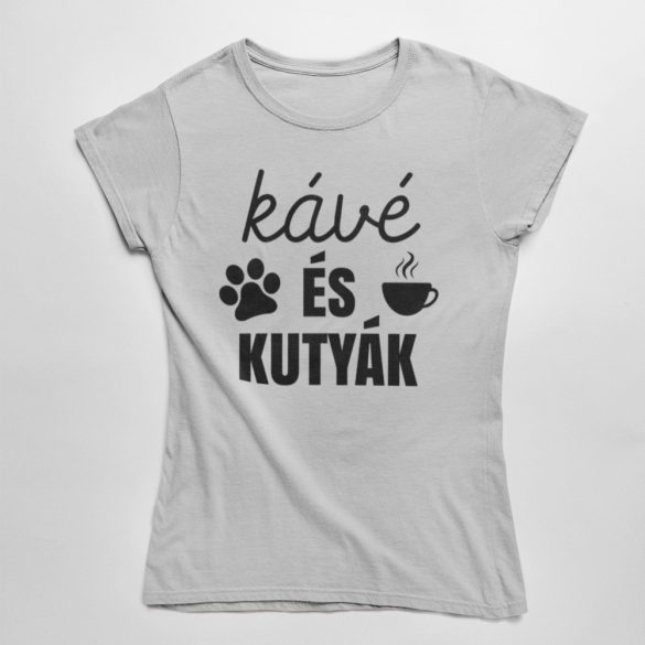 Kávé és kutyák női póló