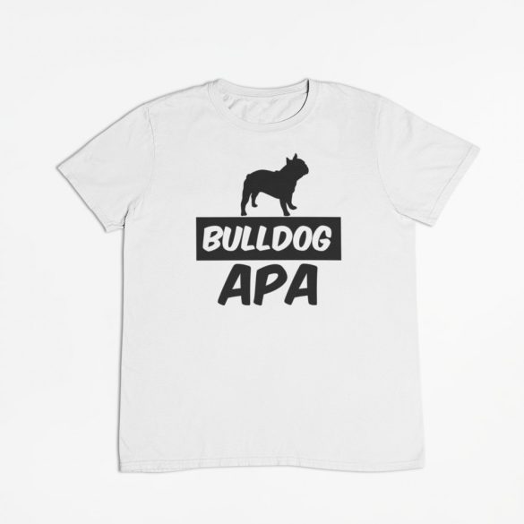 Bulldog Apa férfi fehér póló MÉRET: L (Kiárusított)