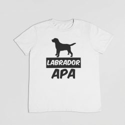 Labrador retriever apa férfi póló