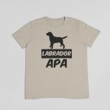 Labrador retriever apa férfi póló