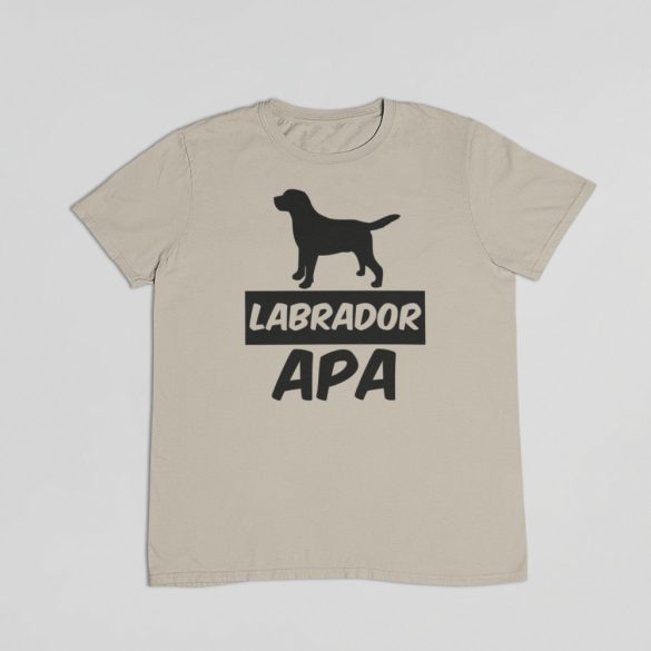 Labrador retriever apa férfi póló