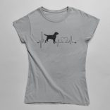 Labrador heartbeat női póló