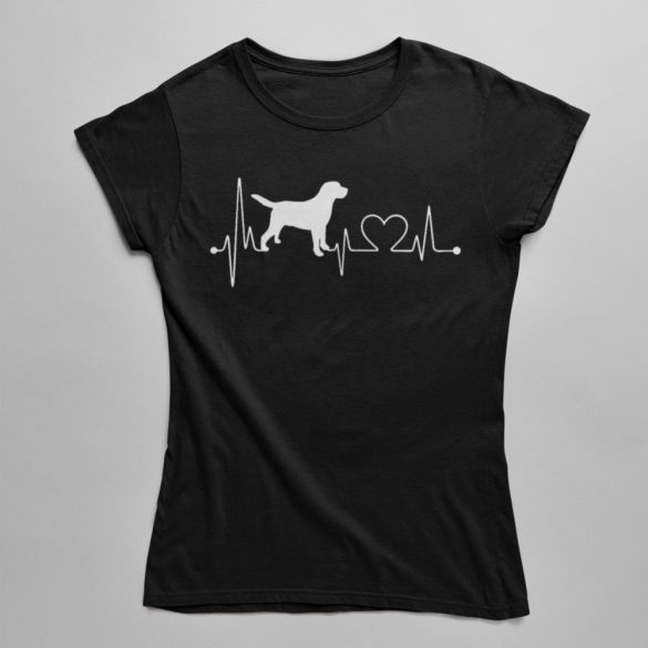 Labrador heartbeat női póló