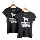 Labrador retriever páros póló (Labrador anya & Labrador apa)