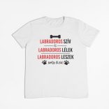 Labradoros szív és labradoros lélek férfi póló