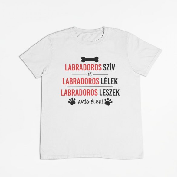 Labradoros szív és labradoros lélek férfi póló