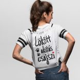 Lökött akitás csajszi tornazsák