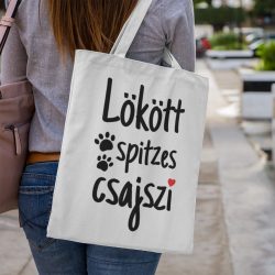 Lökött spitzes csajszi vászontáska