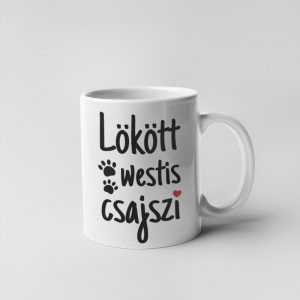 Lökött westis csajszi bögre