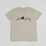 Máltai selyemkutya heartbeat férfi póló