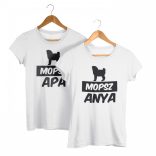 Mopsz páros póló (Mopsz anya & Mopsz apa) 