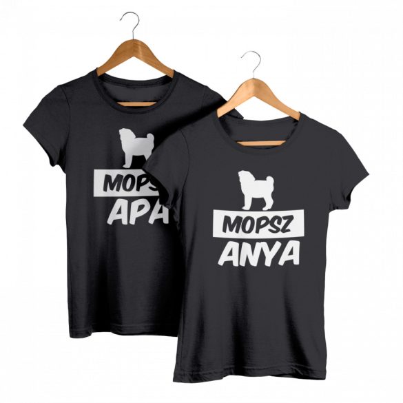 Mopsz páros póló (Mopsz anya & Mopsz apa) 