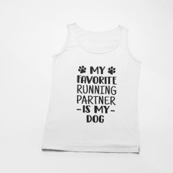 My favorite running partner is my dog férfi atléta